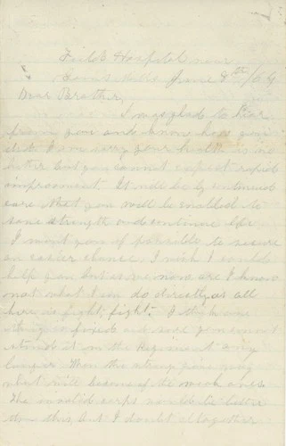 Thomas L. Ambrose – Civil War Chaplain Letter 1864 12th NH Vol. Inf.