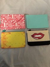 Lot of 4 IPSY Cosmetic Makeup Bags Beauty Pouches Unused, No Makeup