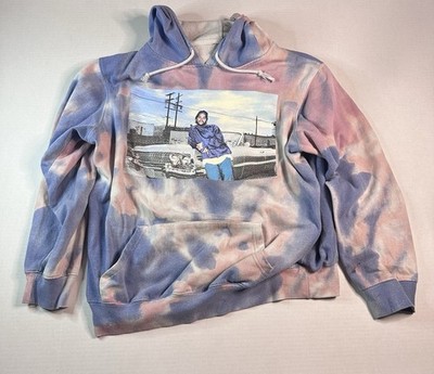 Boyz N The Hood Tie-Dye Men s L Hoodie-Ice Cube Dough Boy Retro Style Gangster