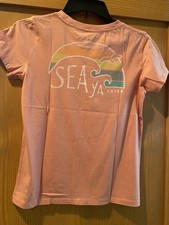 Salt Life Girl s Blush Pink Sea Y all Later Short Sleeve T-Shirt NWT Size M