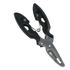 Small Sized Black Fishing Pliers Perfect for Your Tackle Box or Pocket