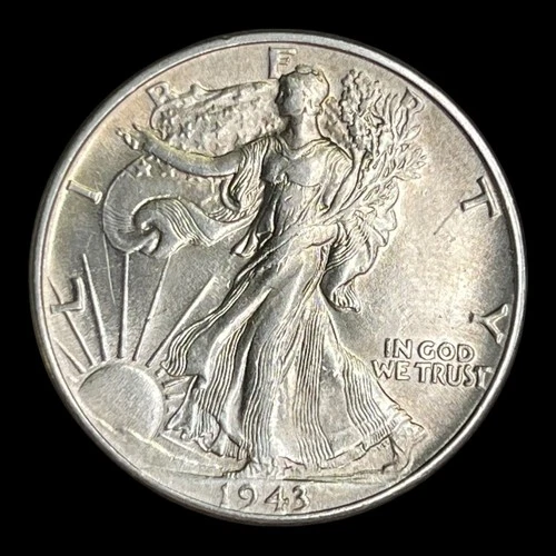 1943 Liberty Walking Silver Half Dollar, Choice BU++
