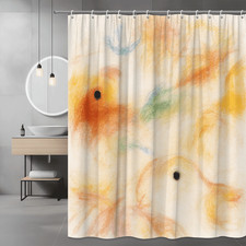 Colorful Abstract Shower Curtain - Artistic Design for Bathroom