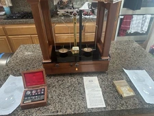 ANTIQUE WORKING Vintage Christian Becker CHAINOMATIC Analytical Balance, weights