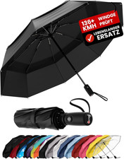 Taschenschirm Automatik Sturmfest Winddicht Regenschirm Klein Kompakt Rucksack