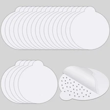 48 Pack 4.3 Inches Round Insect Trap Refillable Glue Boards Sticky white