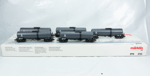 Märklin 4755 Märklin 4755 Kesselwagen-Set "VTG" der DB Ep V, Wie neu unbespielt | Zustand: Gebraucht