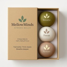 Stress Balls for Adults   3-Pack Therapy Hand Balls for Stress Relief, Anxiet...