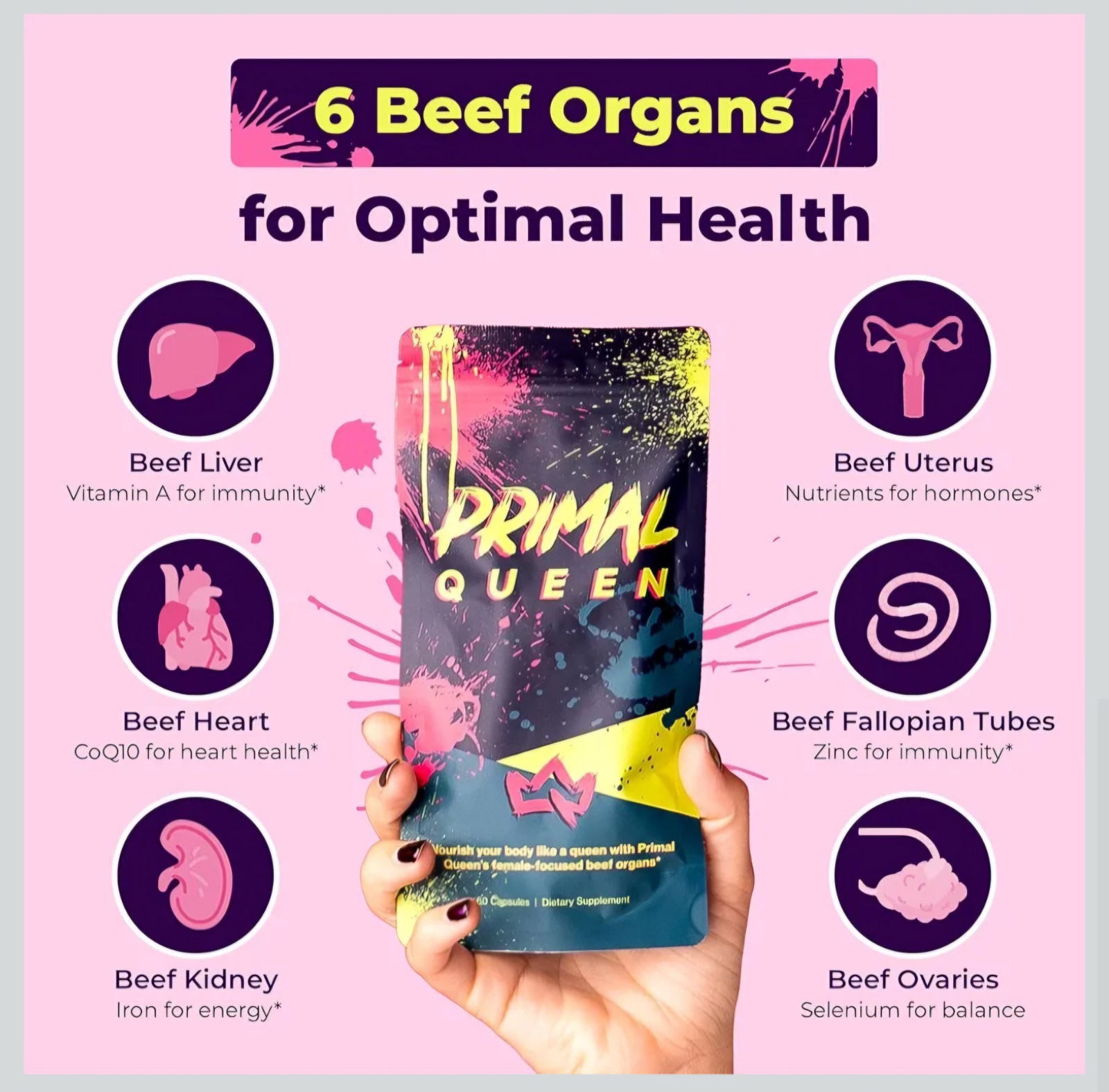 Primal Queen Brand New One Bag Of 60 capsules