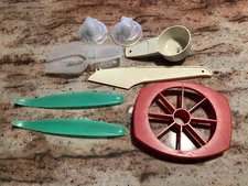 Lot Of 8 Tupperware Gadgets Handy Scoop Apple Corer Scouring Tool Lettuce + More