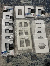 (17)Legrand Screwless Plastic ,Leviton Plastic And Mullberry Metal Cover Plates