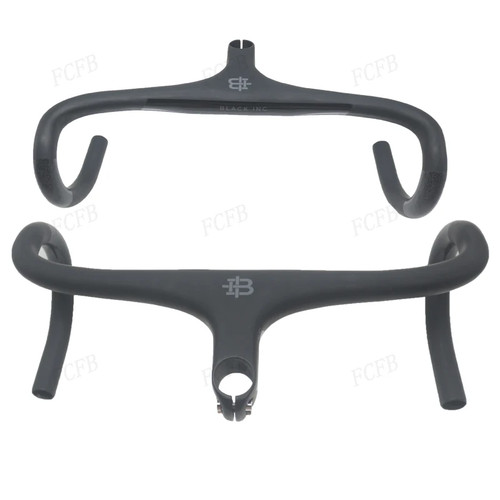Carbon Road Bicycle Drop Bar Integrated Handlebar with Stem Mount 380-440mm - Afbeelding 1 van 21