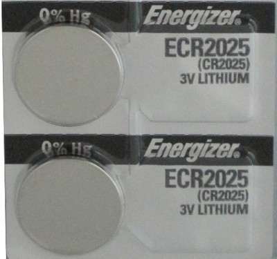 CR 2025 Energizer Lithium Battery, 2 Pk
