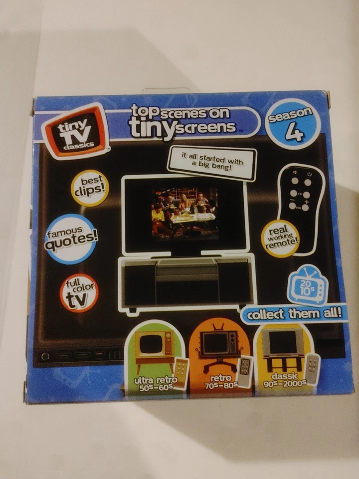 Tiny TV Classics The Big Bang Theory Working Mini Television & Remote - Image 3 of 4