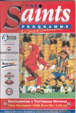 1996/97 SOUTHAMPTON V TOTTENAM HOTSPUR 14-09-1996 PREMIER LEAGUE