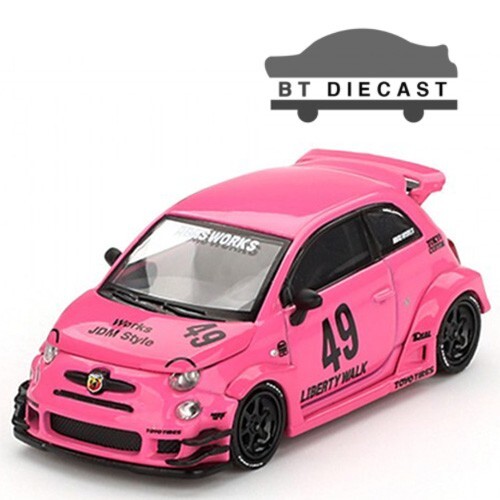 MINI GT LIBERTY WALK LBWK ABARTH 595 LB-WORKS x ABAS WORKS 1/64 PINK ...
