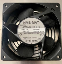 NMB-MAT Cooling Fan 4715MS-12T-B10 115VAC 50/60HZ 6/5.5W - USED