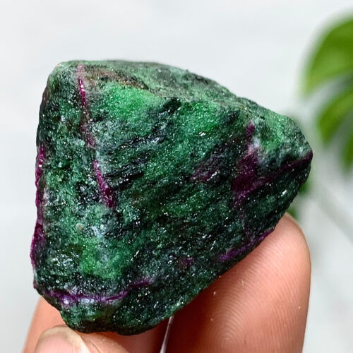 36G Natural green Ruby zoisite (anylite) crystal sample Healing - Picture 9 of 24