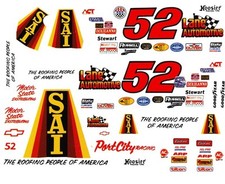 52 Lane Automation Chevy Port City Racing 1/32 Scale Decals Slot Car