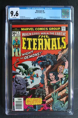 ETERNALS #4 2nd SERSEI 1976 Celestial DEVIANTS Ikaris Ajak  Kirby Movie CGC 9.6