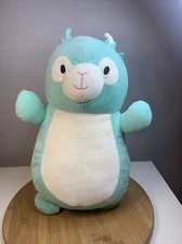 Squishmallow Large 18” PIERRE the Teal Green Alpaca Llama Hug Mees Plush Toy