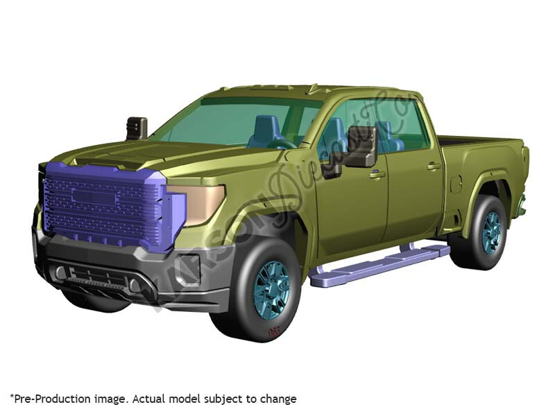 2022 GMC Sierra 2500 Denali - Red 1:64 Scale Model - Karson