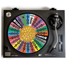 WHEEL OF FORTUNE Turntable Slipmat for Vinyl Record Player 12” DJ Slip Mat
