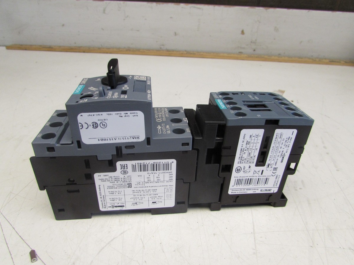 Démarreur Combiné Autoprotégé SIEMENS SIRIUS 3RA2115-1FA15-1BB4 - Neuf (sans Boîte)