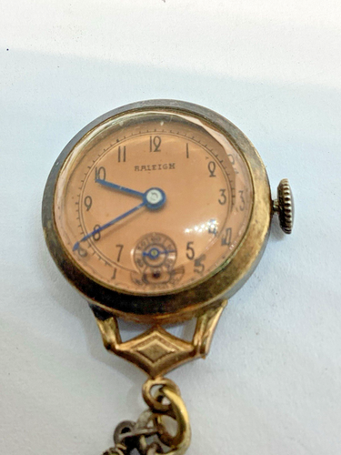 Reloj Broche Suizo Raleigh Plata Esterlina De Colección Ahora Tu Tiempo Es Mi Tiempo 1944 - Imagen 8 de 20
