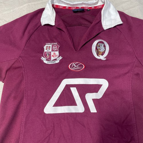 Queensland Reds Rugby Shirt Mens Medium 16 QLD Maroons Logo Patch Polo Jersey - Picture 3 of 10