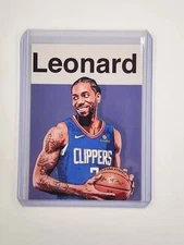 Kawhi Leonard Artist Signed Basketball Art Card 1/10