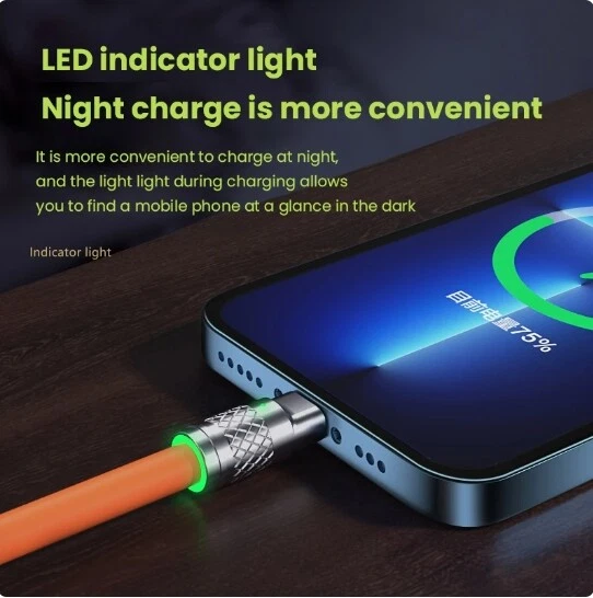 3 in 1 Fast USB Charging Cable Universal Multi Function Cell Phone Charger Cord - Image 4 of 4