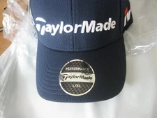 Tour Authentic TaylorMade Dark BLUE  L/X Large Curved Bill Hat    New
