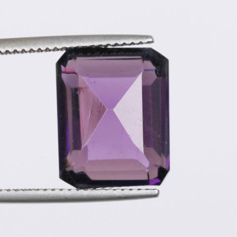 15 Ct. Emerald Cut Violet Amethyst Loose Gemstone For Ring Making Black Friday - Image 3 of 4