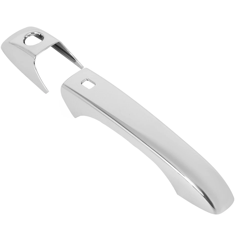 CUBIERTA DE MANIJA DE PUERTA CROMADA PLATEADA para Jeep Grand Dodge Durango 2011-2019 Foto 4 de 4