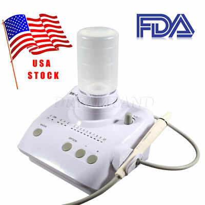 FDA Dental Ultrasonic Electric Scaler Cleaning w/ SKYSEA EMS +Dosing Bottles