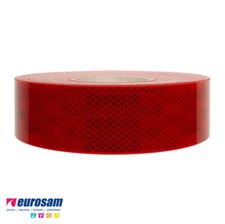 3M NASTRO ADESIVO ROSSO OMOLOGATO RIFLETTENTE CATARIFRANGENTE CAMION,5 METRI