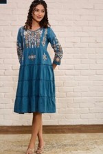 Beautiful Boho Indian Kurti Dress Authentic, Flowy Perfect for Summer