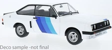 MODEL CAR GROUP FORD ESCORT MKII RS2000 X PACK WHITE/BLUE 1977 1-18 SCALE 18351