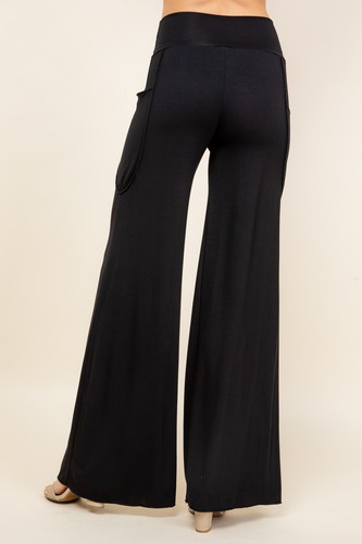 Simplicitie Lounge Wide Leg Palazzo Pants Pants S-3X Plus Size Made in USA - Picture 18 of 48