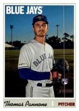 2019 Topps Heritage High Number #715 Thomas Pannone Toronto Blue Jays  Rookie