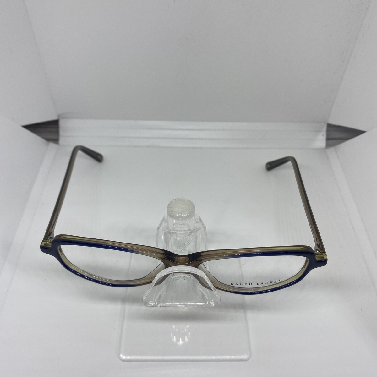 Ralph Lauren RL 1368 1H4 Eyeglasses Frame Made in Italy Brown/Navy 50-14-140 Ralph Lauren RL6136 Eyeglasses | FramesDirect.com main image 4
