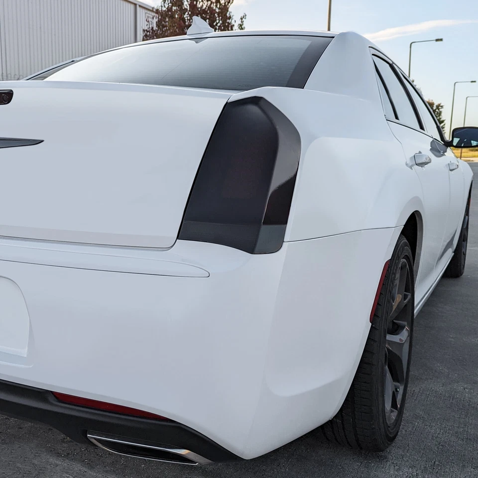 FOR 2015-2023 Chrysler 300 Tail Light SMOKE Precut Vinyl Tint Overlays - Image 4 of 4