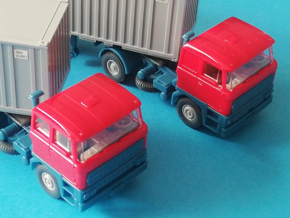 Wiking 1/87 DAF Container Zug Alianca - Konvolut 2 verschiedene Serie + Werbe - Bild 3 von 4