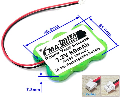 Self-Powered Car Alarm Device 80H 160H 250H 7.2V 80-250mAh Ni-MH Button Battery - Picture 20 of 22