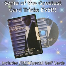 Magic - COVERT MAGIC by Iain Moran - Greatest Card Tricks DVD  FREE Gaff Cards