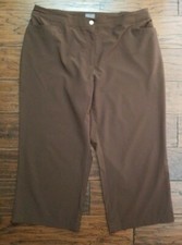 Additions By Chico's Capri Pants Sz 2 Reg Sz 12 Brown Inventory w10
