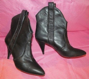 spanish leather ankle boots