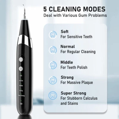 Hangsun Premium Plaque Remover for Teeth, Electric Dental Care Kit 5 Modes UK