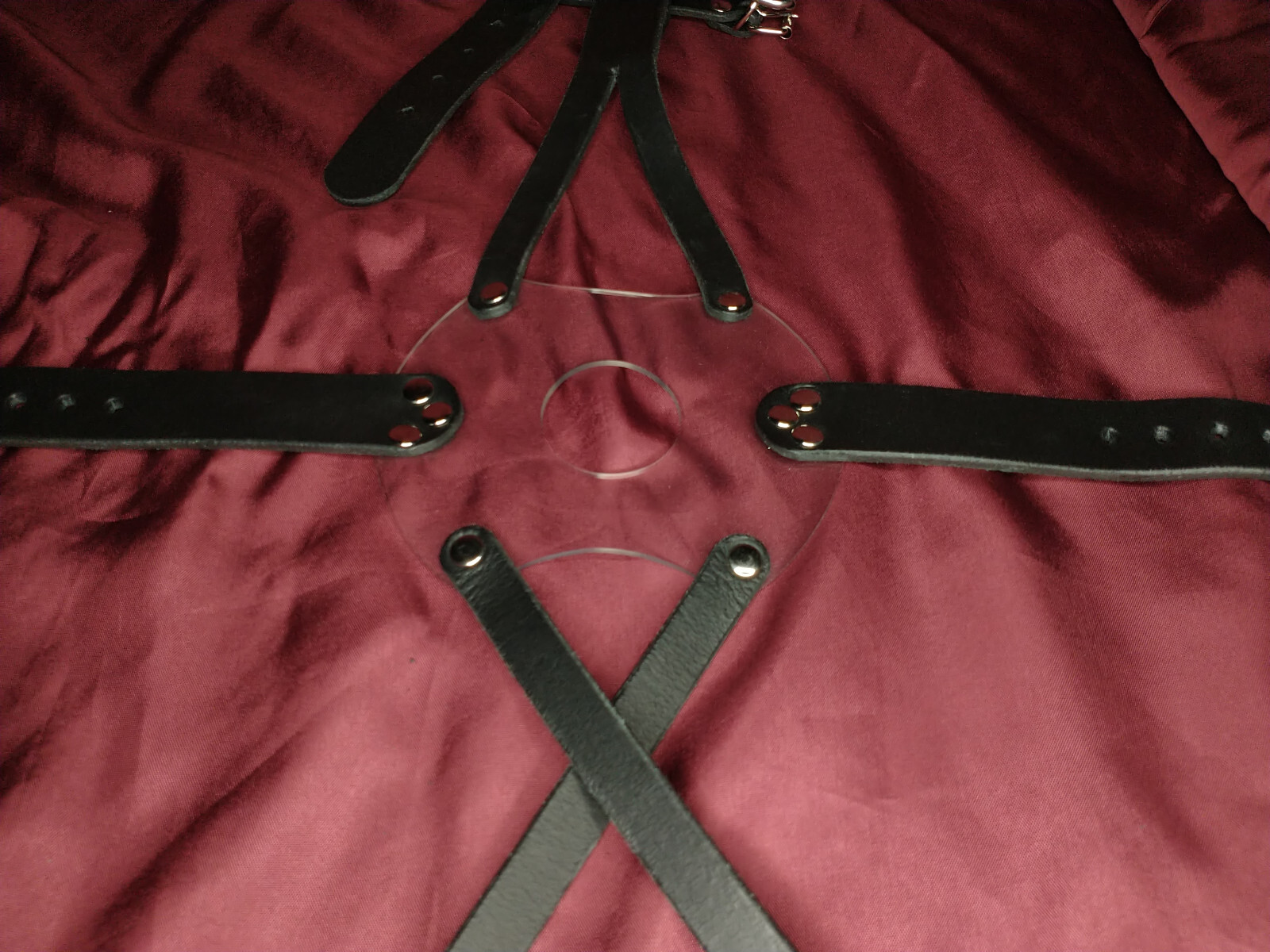 Facehugger Knebel Harness Gag Kopffessel Leder/PVC Einheitsgröße eBay